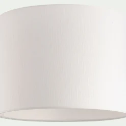Abat-jour cylindrique D40xH30cm - blanc