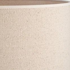 Abat-jour cylindrique en coton D40xH30cm - naturel