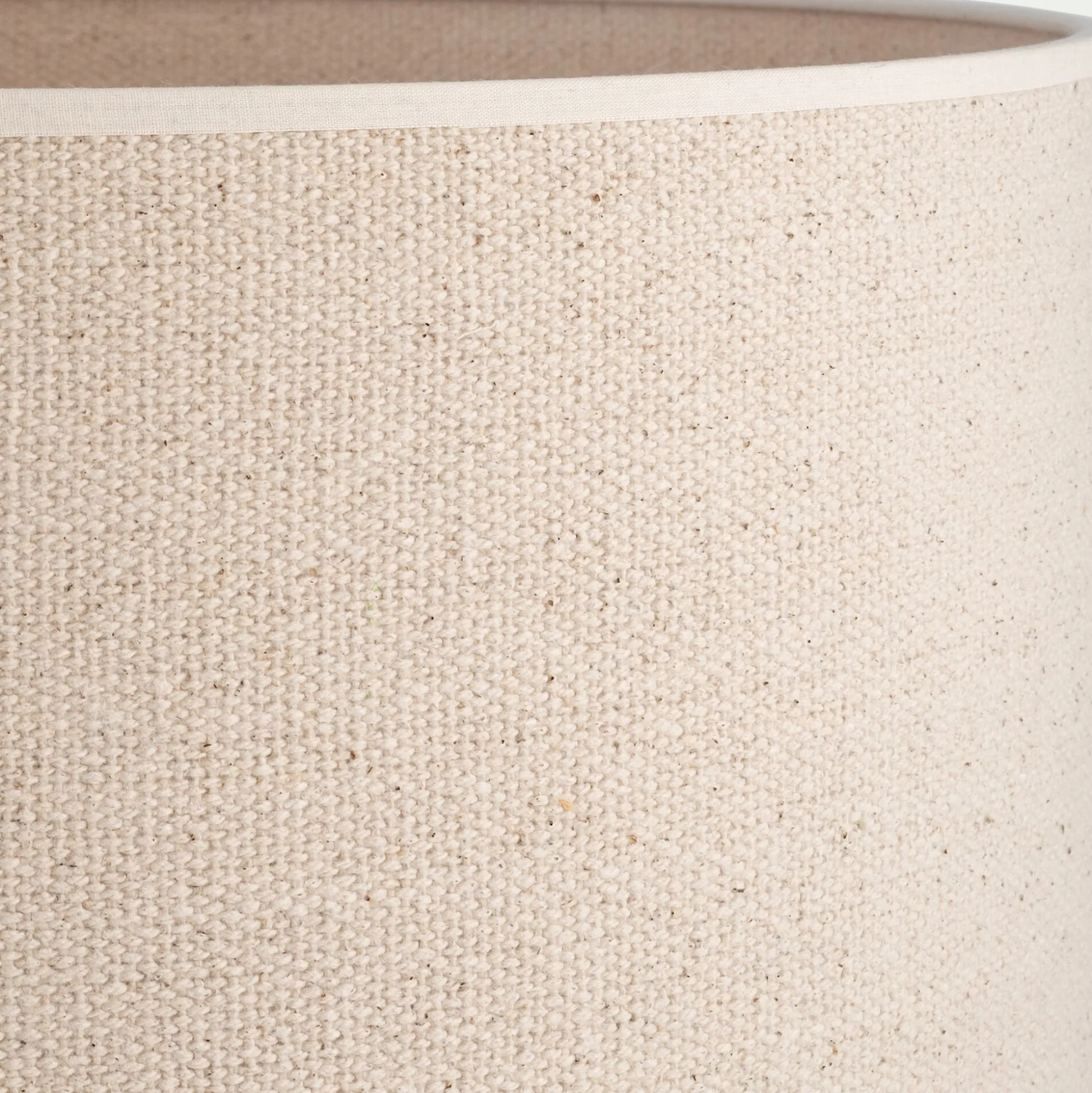 Abat-jour cylindrique en coton D40xH30cm - naturel