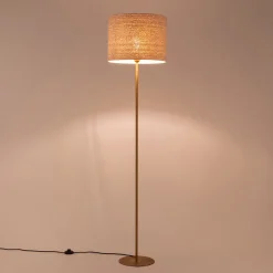 Abat-jour cylindrique en coton D40xH30cm - naturel