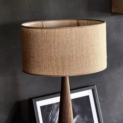 Abat-jour cylindrique en jute D35cm - naturel