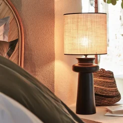 Abat-jour cylindrique en jute D32cm - beige