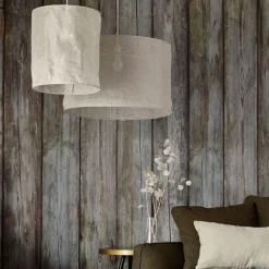 Abat-jour cylindrique en lin D60cm - beige