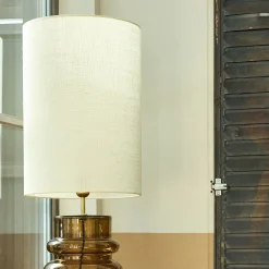 Abat-jour cylindrique non électrifiée en jute D35xH50cm - naturel