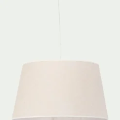 Abat-jour tambour en jute D45cm - blanc écru