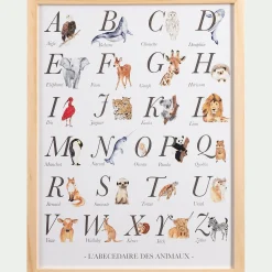 Abécédaire illustré et encadré A3