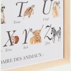 Abécédaire illustré et encadré A3