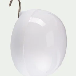 Ampoule d'extérieur rechargeable H12xD11cm - blanc