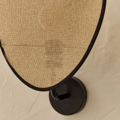 Applique électrifiée en papier tressé H39cm - naturel