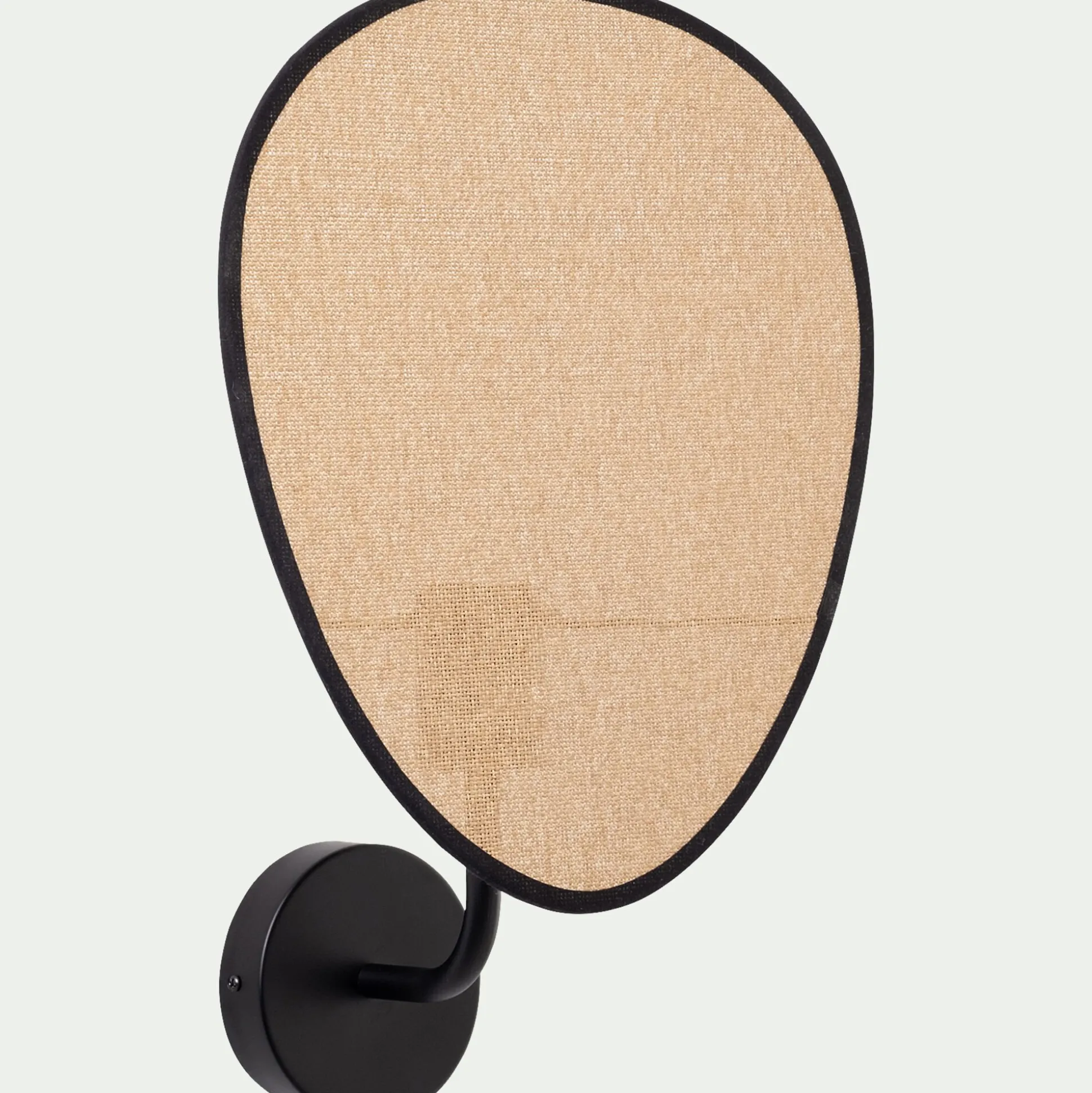 Applique électrifiée en papier tressé H39cm - naturel