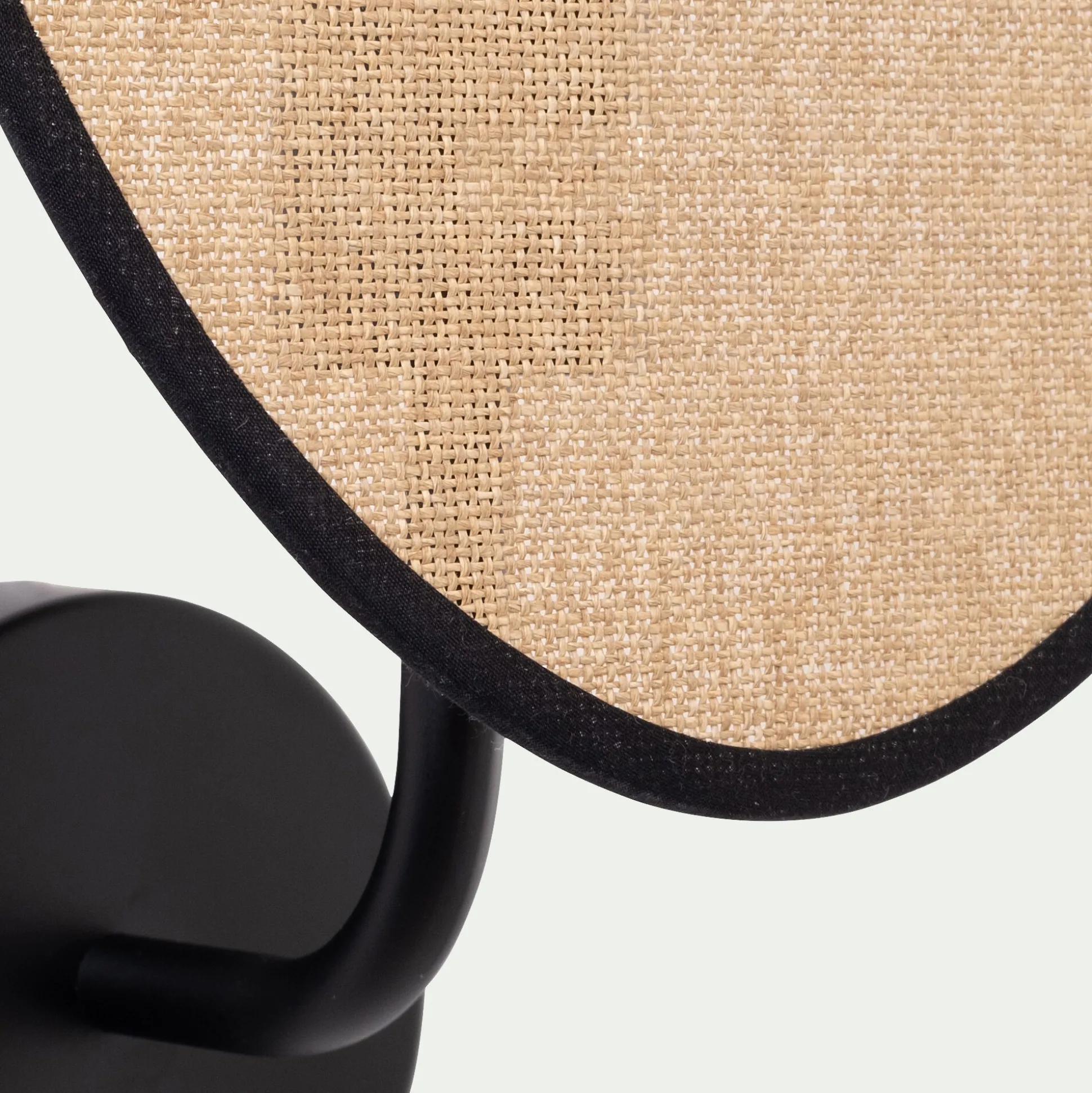 Applique électrifiée en papier tressé H39cm - naturel