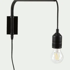 Applique murale en acier - L42cm noir