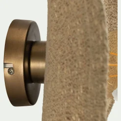 Applique murale électrifiée en jonc de mer D61cm - naturel