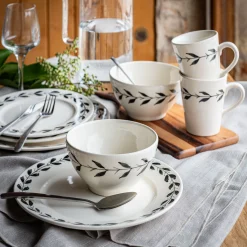 Assiette à dessert en faïence D22cm - blanc