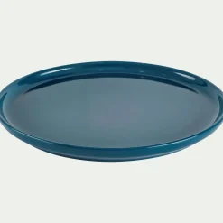 Assiette à dessert en faïence D22,3cm - bleu figuerolles