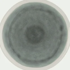 Assiette à dessert en grès D20,5cm - bleu autan