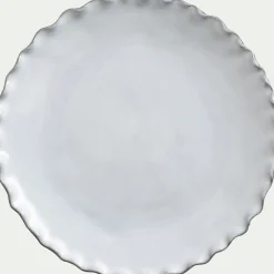 Assiette à dessert en grès D20cm - blanc