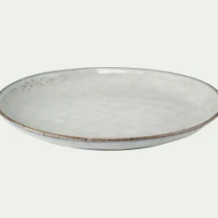 Assiette à dessert en grès D20cm - vert