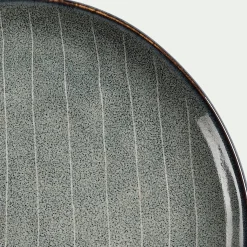 Assiette à dessert en grès D20cm - bleu calaluna