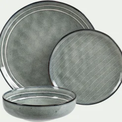 Assiette à dessert en grès D20cm - bleu calaluna