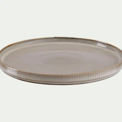 Assiette à dessert en grès D21,3cm - beige