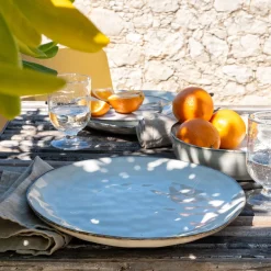 Assiette à dessert en grès D20,5cm - beige roucas