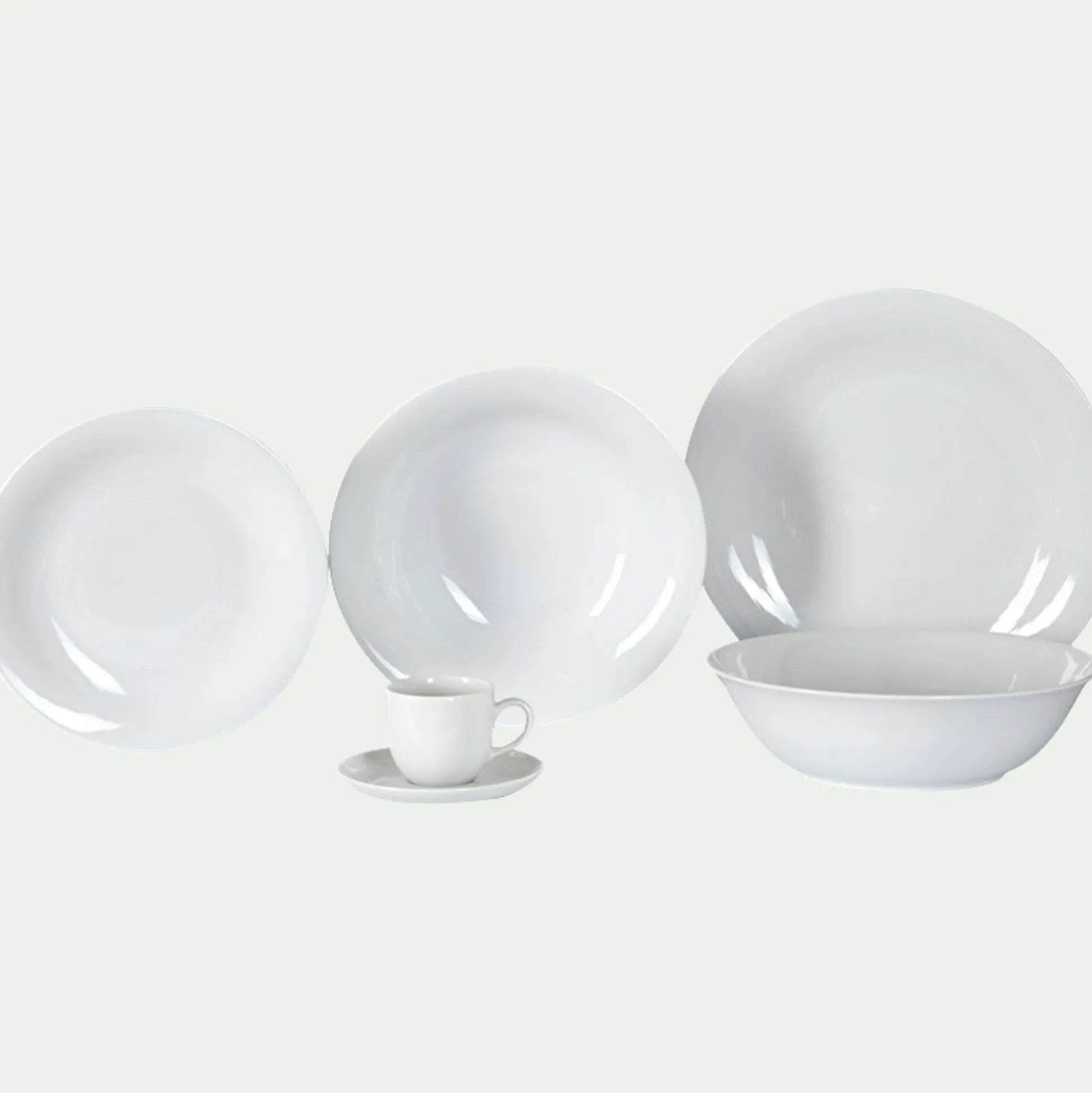 Assiette à dessert en porcelaine qualité hôtelière D21cm - blanc