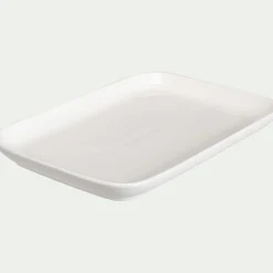 Assiette à dessert en porcelaine 14x21,5cm - blanc