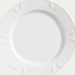 Assiette à dessert en porcelaine D22cm - blanc