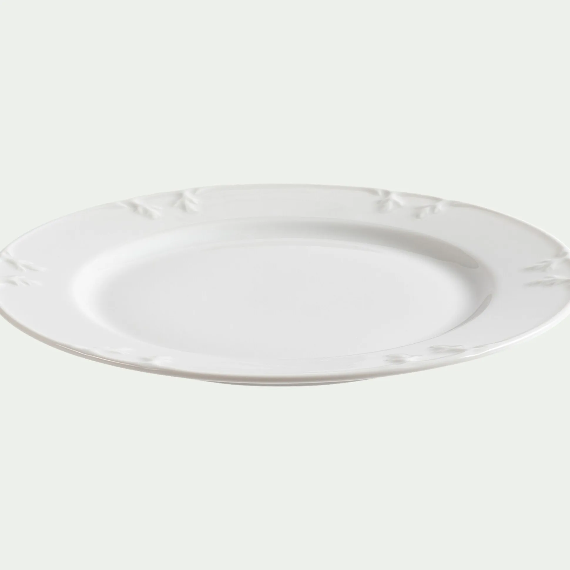 Assiette à dessert en porcelaine D22cm - blanc