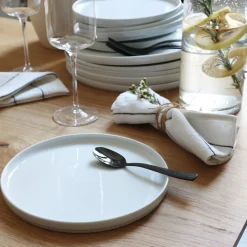 Assiette à dessert en porcelaine D20cm - blanc