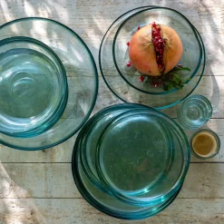 Assiette à dessert en verre D20cm - transparent