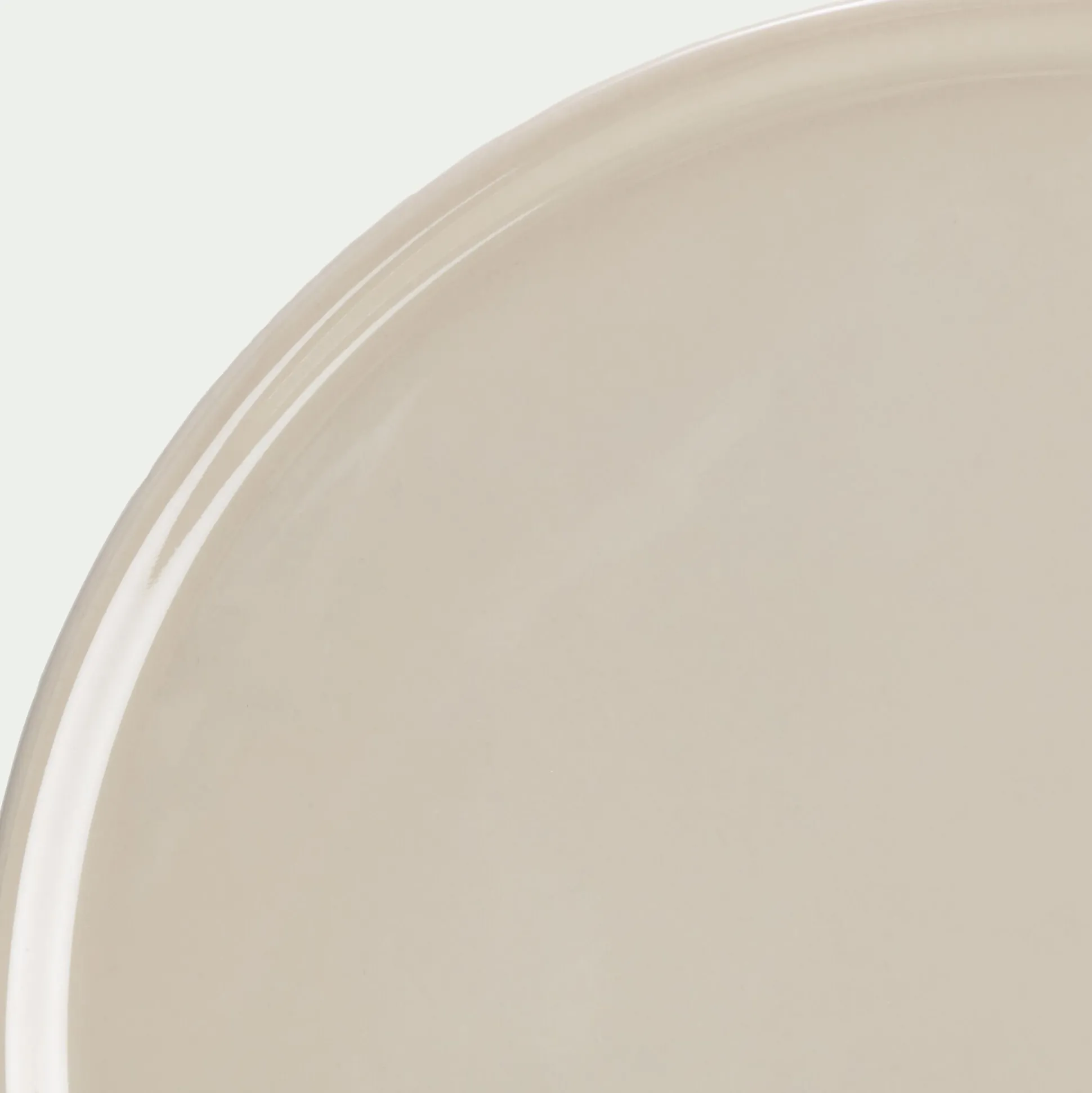 Assiette à pizza en grès D32cm - blanc