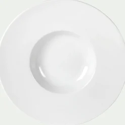 Assiette à risotto en porcelaine qualité hôtelière D27cm - blanc