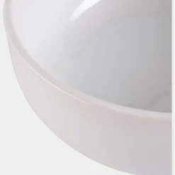 Assiette creuse en faïence D15cm - blanc ventoux