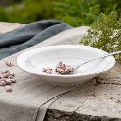 Assiette creuse en faïence D23,5cm - blanc