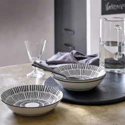 Assiette creuse en porcelaine D20cm - blanc