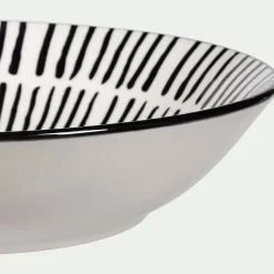 Assiette creuse en porcelaine D20cm - blanc