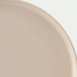 Assiette plate en faïence D28cm - beige alpilles