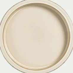 Assiette plate en grès D26cm - blanc ventoux