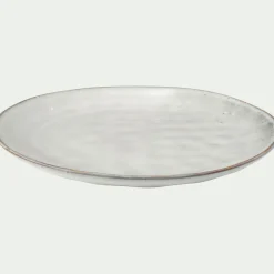 Assiette plate en grès D27,5cm - vert