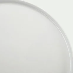 Assiette plate en porcelaine D26cm - blanc