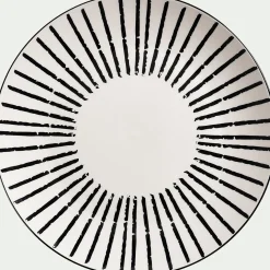 Assiette plate en porcelaine D26,5cm - blanc