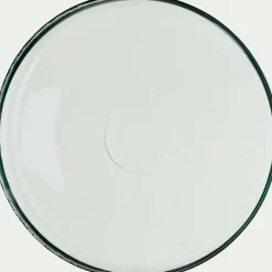 Assiette plate en verre D25cm - transparent