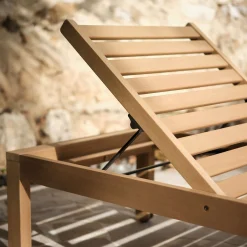 Bain de soleil en eucalyptus FSC - bois clair