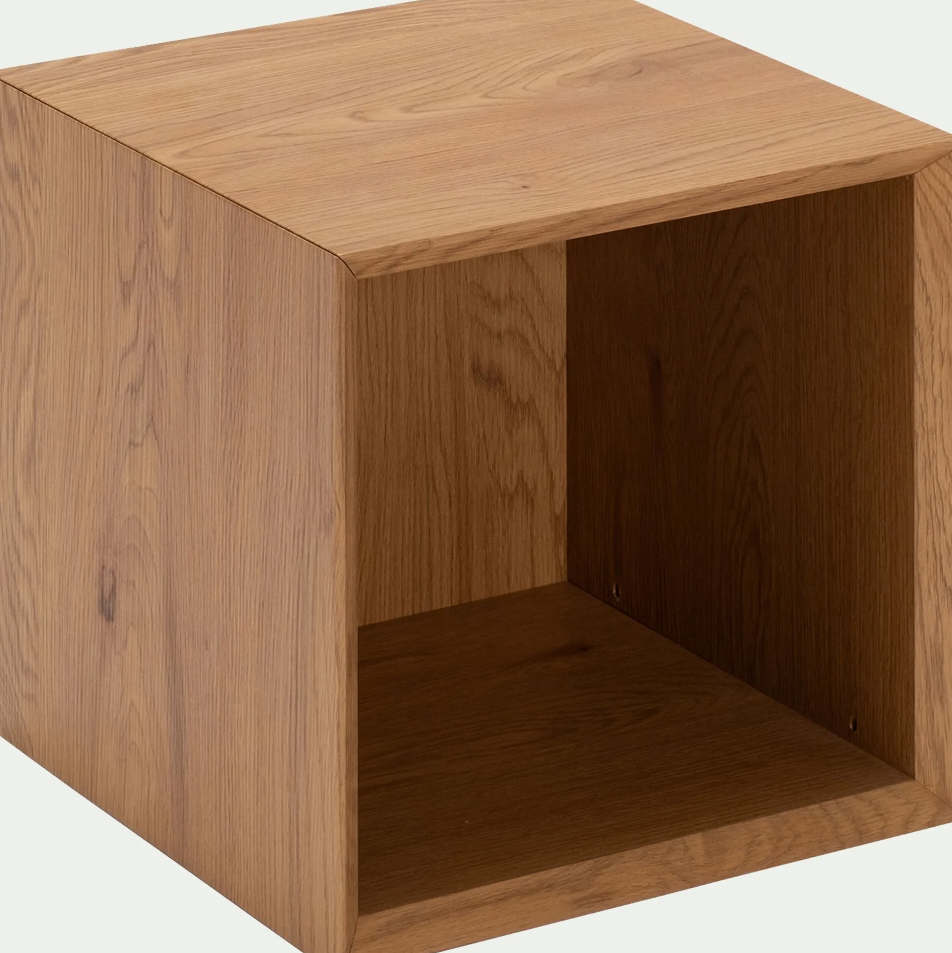 Bibliothèque 1 case en bois L36xl36xH36cm - bois clair