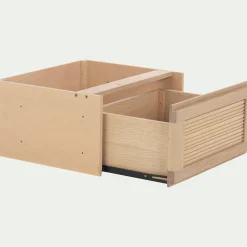 Bloc de 1 tiroir en placage chêne L40cm - bois clair
