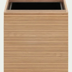 Bloc de 2 tiroirs en chêne strié L40cm - bois clair