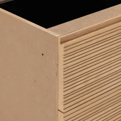 Bloc de 2 tiroirs en chêne strié L40cm - bois clair