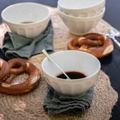 Bol en faïence D16cm - blanc ventoux